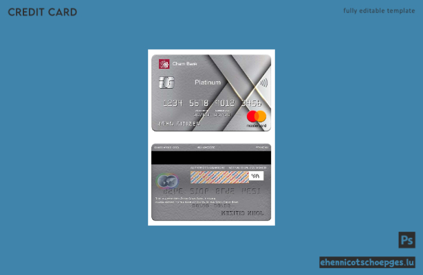 Syria Cham Bank Mastercard Platinum Beispielvorschau